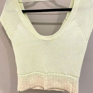 Free People Knit Green Top